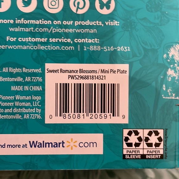 The Pioneer Woman Sweet Romance Blossoms Mini Pie Plates - Picture 7 of 9